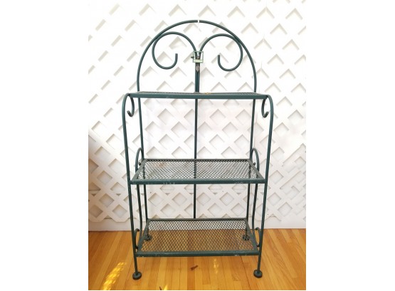 Charming Wrought Iron Patio Plant Stand