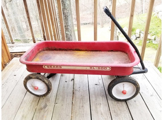 Vintage Toy Red Wagon By Sears