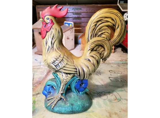 Vintage Porcelain Rooster Figurine