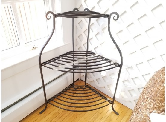 Charming Wrought Iron Plant Stand
