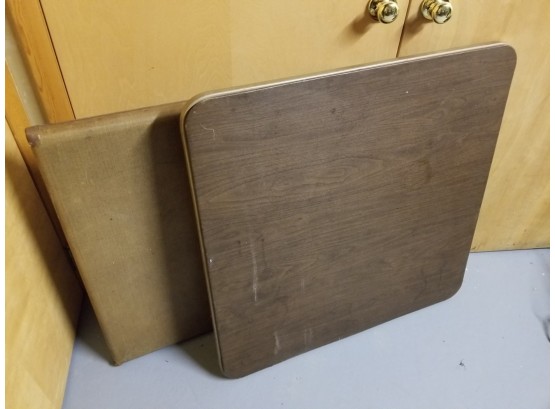 2 Vintage Square Folding Card Tables
