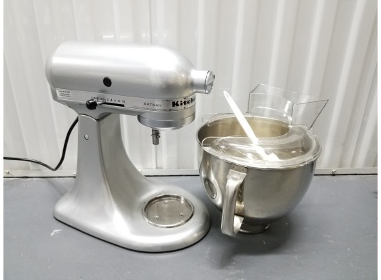 Kitchenaid Artisan Stand Mixer In Silver (MSRP $379.99)