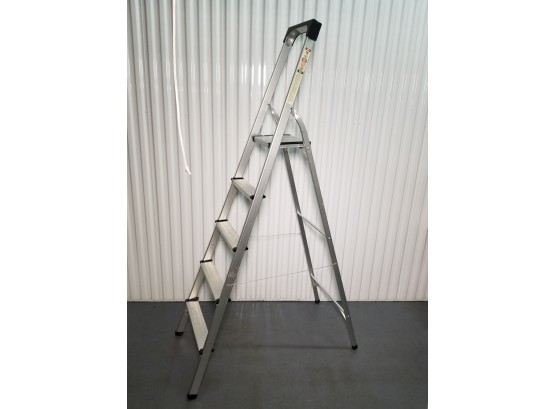 Aluminum 5 Steps Folding Ladder