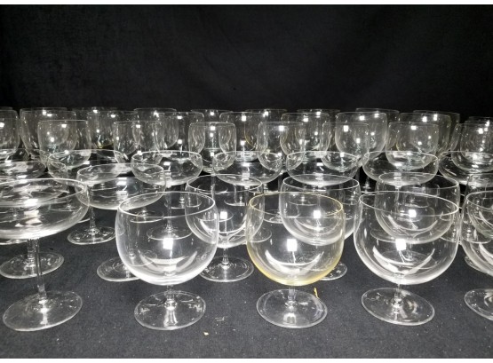 70+ Pieces GORGEOUS, High Quality Crystal Stemware