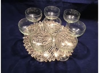 Set Of 8 Champagne Glasses