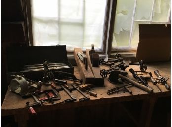 Vintage Tool Lot,planes, Drills, Clamps Etc