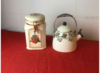 Canister And Teapot