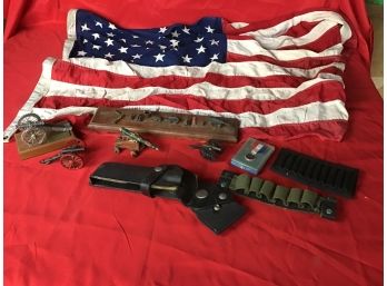 American Flag/cannon Lot