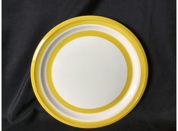 Royal Yellow White Vintage Platter