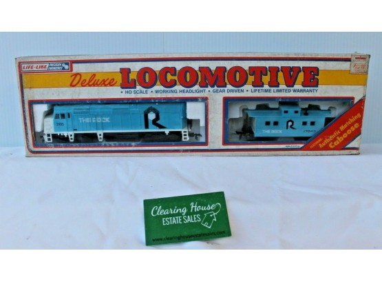 Life-like Vintage HO Scale Loco And Caboose Combo - 3105 'the Rock' In Original Box