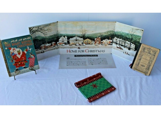 Christmas Related Items - 1949 The Night Before Christmas Book, Norman Rockwell Advent Cal, 1894 Bible Stories