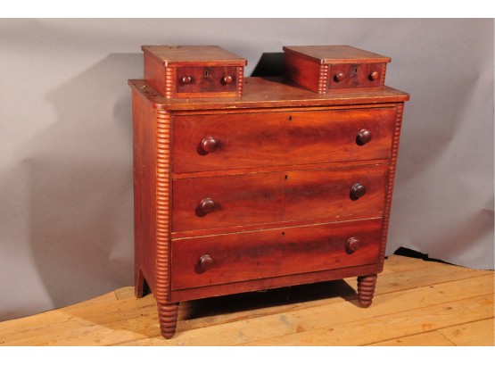 Mahogany Dresser With Two Top Drawers