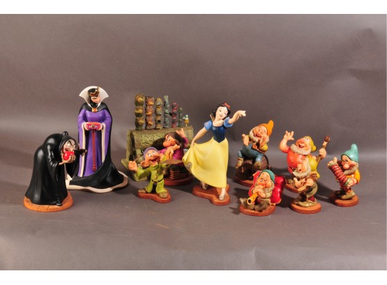 Walt Disney Snow White Seven Dwarfs Queen And Witch 60th Anniversary 11 Pieces 1997
