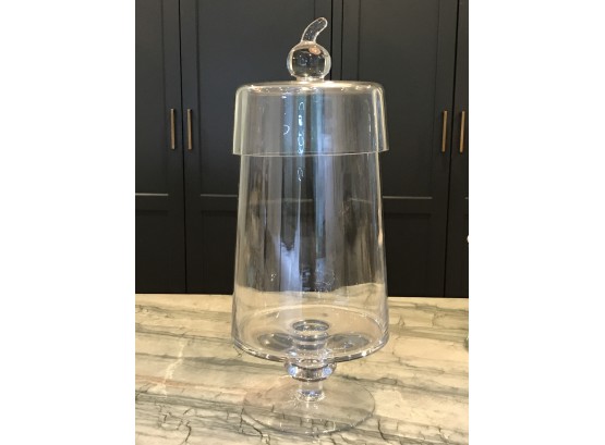 Tall Glass Cylinder With Lid