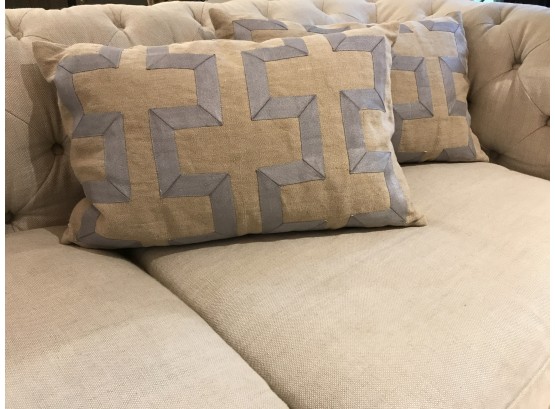 Geo Chain Throw Pillows By  Dransfield And Ross
