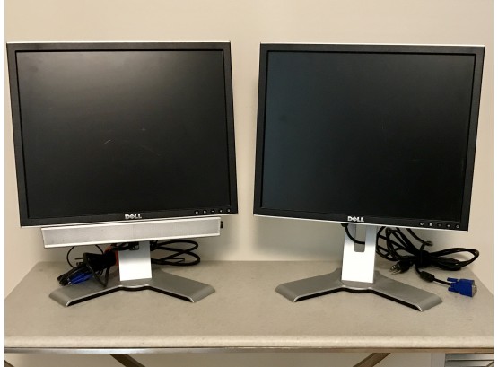 Two Dell Monitors
