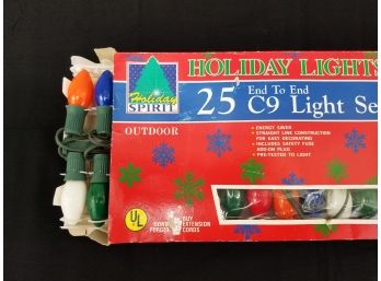 Vintage Unused C9 Christmas Lights.