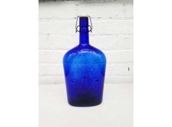 Made In Italy Vintage Large Cobalt Blue Bottle