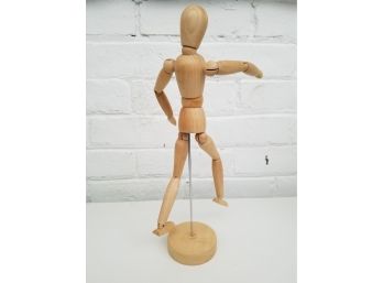 13 Inch Articulating Wooden Art  Figurine