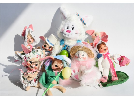 Group Of Collectible Annalee Felt Easter Characters