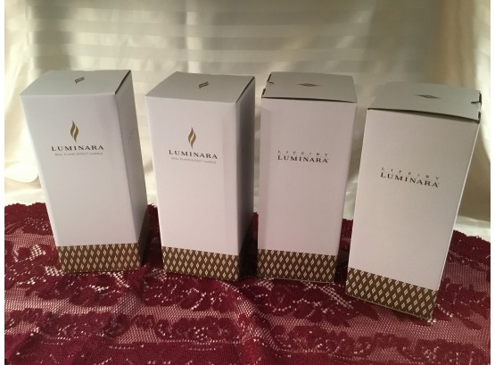 Set Of 4 LUMINARA New In Box
