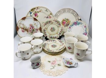Castleton China Sunnyvale Floral Set With Additional Complementary Plates