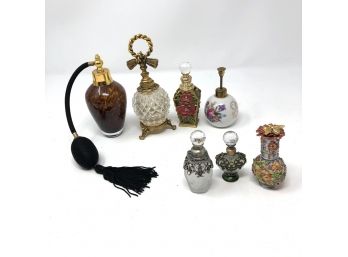 Vintage Perfume Atomizer With Vintage Perfume Bottle Collection