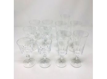 Collection Of Etched Wine Glasses