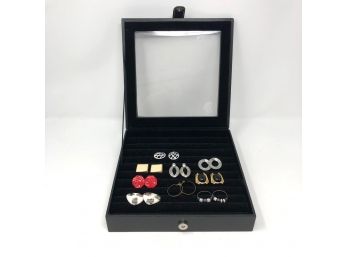 Earring Collection With Storage Case