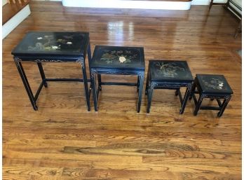 Hand-Painted Taiwanese Nesting Tables