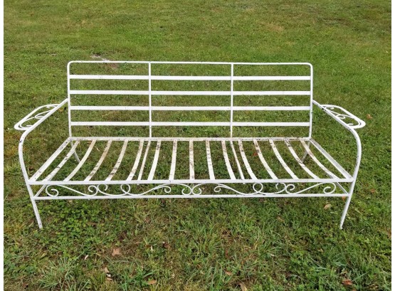 Vintage 1960's Wrought Iron Outdoor Patio Couch