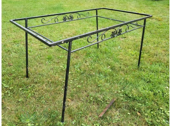 Vintage 1960's Modern Style Wrought Iron Table Base