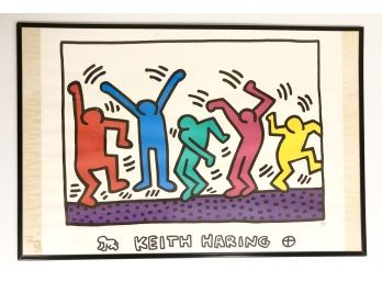 Keith Haring Five Dancing Figures Poster - Keith Haring Foundation Stamp