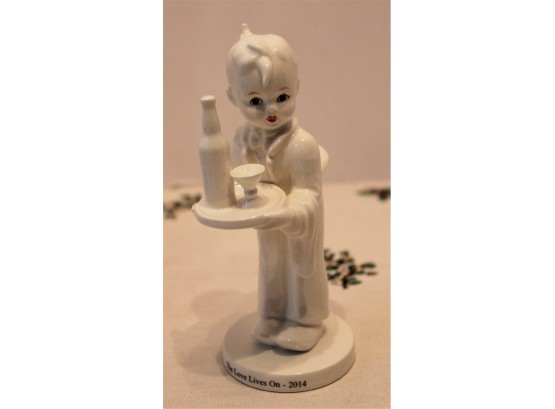 Hummel 'Waiter' - 2014 The Love Lives On Glossy White Figurine