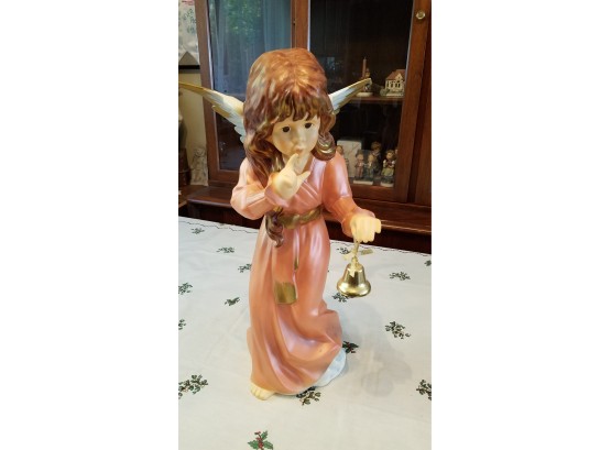 Beautiful Goebel Weihnacht Christmas 18' Angel Figurine W/Bell