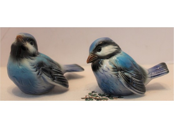 Two Vintage Hummel Blue Bird Figurines