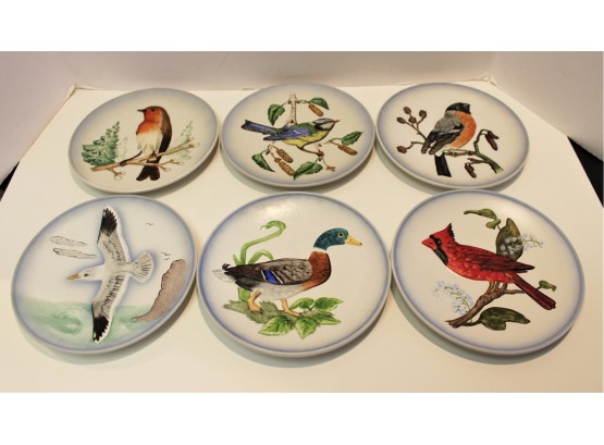 Set Of Six Goebel Wildlife Collector's Wall Plates