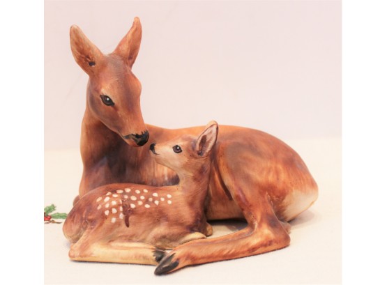 Adorable Vintage Hummel #35 001-11 TMK 5 Mother Deer & Fawn Figurine