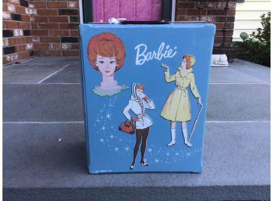 Vintage Barbie Wardrobe Filled With Clothing And Accessories