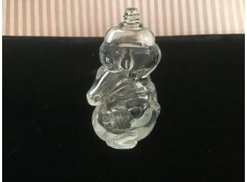 Vintage Pelican Glass Candy Container