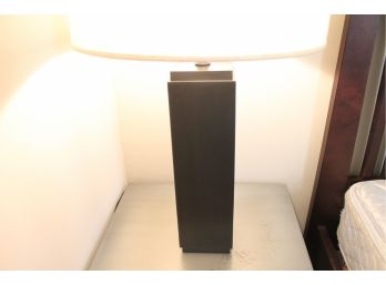 CRATE & BARREL Modern Metal Table Lamps Pair