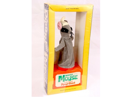 Vintage Handmade Piper Lolli-Puppet - Myrtle Mouse