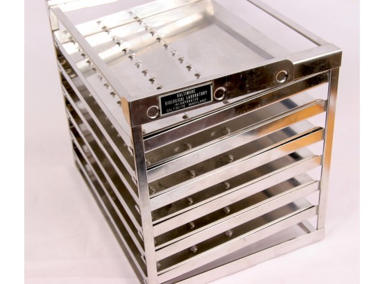 Stainless Steel Baltimore Biological Laboratory Rack And 6 Trays - Lot 2