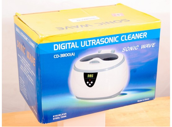 Digital Ultrasonic Cleaner CD-3800A For Jewelry, Eyeglass And Dentures - NIB