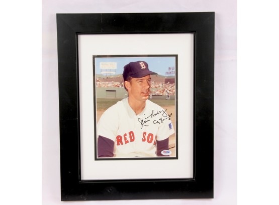 1967 Autographed Jim Lonborg Boston Red Sox  Framed Photo - PSA Auth