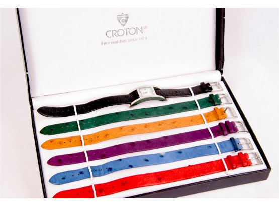 Croton Ladies Watch Set With Six Bands