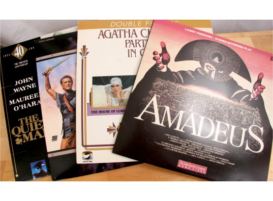 Laserdisc Lot - Amadeus, Spartacus,Quiet Man & Agatha Christie