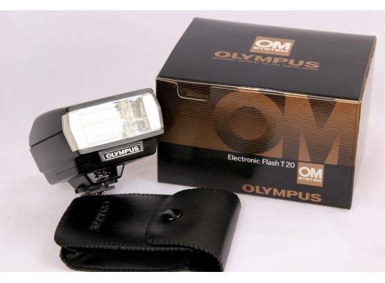 Olympus OM Systems Electronic Flash T20 For OM-10 W/ Box