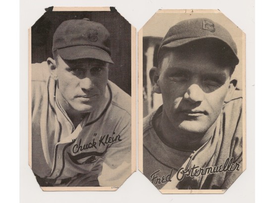 1936 Goudey Wide Pen Baseball Cards - LOT OF SIX CARDS