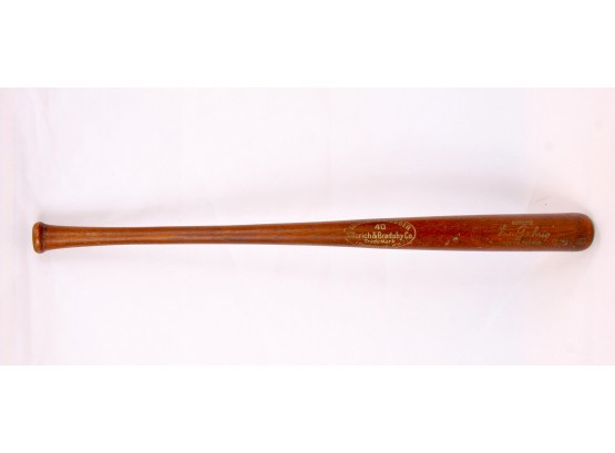 Vintage Louisville Slugger 40 Hillerich & Bradsby Mini Baseball Bat - Lou Gehrig